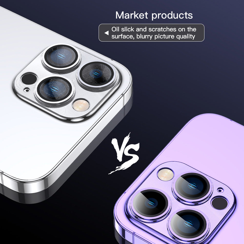 TOTU For iPhone 14 Pro 14 Pro Max Aluminum Alloy Frame Tempered Glass Camera Protector Camera Lens Film TOTU For iPhone 14 Pro 14 Pro Max Aluminum Alloy Frame Tempered Glass Camera Protector Camera Lens Film